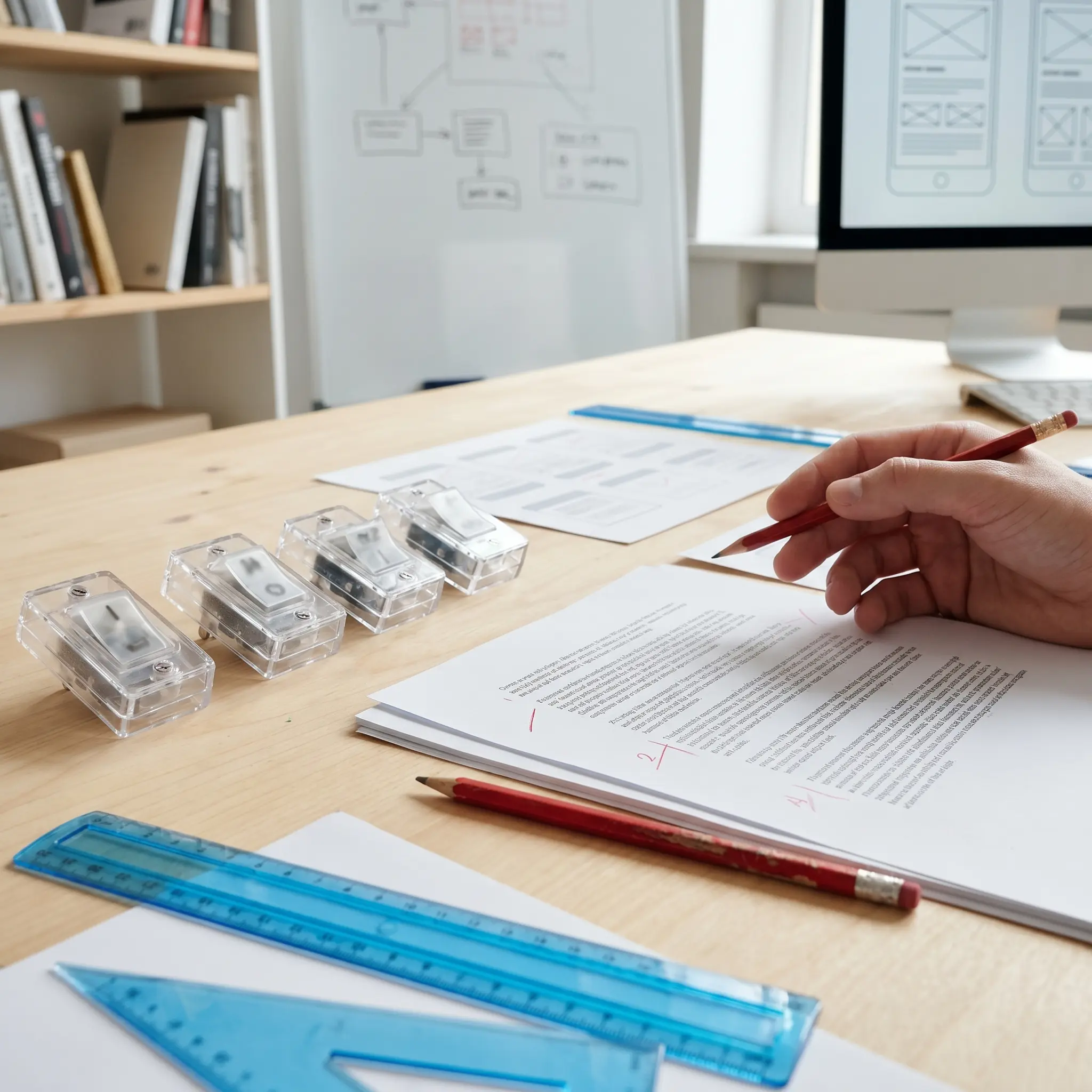 Consent definition studio with switches, clauses, and redline tools
